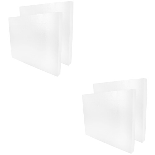 4Pcs PU Foam Sheets Packing Foam Inserts for Cases and Shipping White