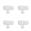 4Pièces Accessoire Drainage PVC Pour Gouttière Maison Résistante 4