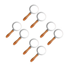 8Pcs Multi-Color Brulee Cup Gaskets Stainless Steel with Wooden Handle