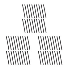 75Pcs Smooth Texture Willow Charcoal Sticks Wood Drawing Tools Black