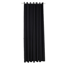Black Window Curtains Premium Polyester Sheer Drapes for Privacy