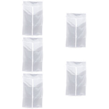 5Pcs White Garment Bags Clothes Covers for Storage