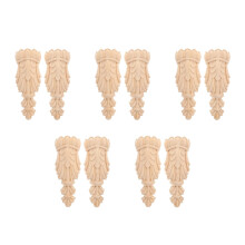 10Pièces Corbeaux Décoratifs Bois Tradition