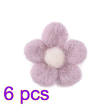 6Pcs Light Felt Balls DIY Decorations for Hand-Wool Crafts