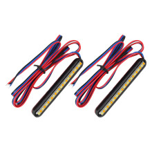 2Pcs Color LED License Plate Light Waterproof Brake Turn Signal Module