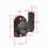 5Paires Support Haut-Parleur Noir Mural Facile À Installer 2