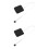 2Pcs Compact Mini Tape Measure Black Cowhide Retractable for Body Use 1