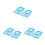 6Pcs Blue Multifunctional Hanging Mesh Storage Bag with Hanger 1
