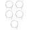 5Pcs Double Ended Long Drain Brushes Silver for Hose and Pipe Cleaning 1