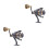 2Pcs Durable Fishing Reel with Comfortable Handle Assorted Color 1