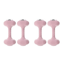 4Pcs Pink Portable Water Dumbbells Non-Slip Toning Weights for Women