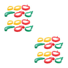 2Sets Fruit Shaped Dough Cutter Set Plastic Molds for Kids Baking Play