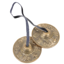 2Pcs Assorted Color Brass Cymbals Bell for