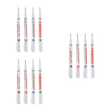 12Pcs Heavy Duty Carpenter Marking Pens Long Tip for Metal Wood Glass