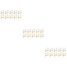 30Pcs DIY Clip-on Earring Converters Golden Copper Earrings Components