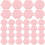 Heart Pattern Wax Stickers Pink Wax Material 50pcs 1