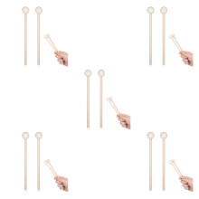 10Pcs Wooden Percussion Mallets Soft Drum Sticks for Kids Home Use
