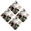 4Pcs Waveshaped Self Tanning Brushes Multi Color Body and Face Makeup 1