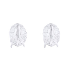 2Pcs Comfortable White Silk for Women Adjustable Hair Cover