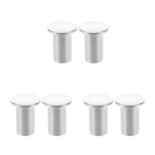 6Pcs Universal Silver Aluminum Alloy Car Brake Turn Knob Button Covers