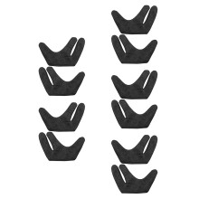 10Pcs Black Heat Resistant Hair Styling Gloves for Curling and Dyeing
