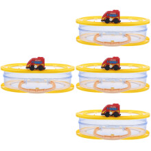 4St Heldere Speelgoedbox Met Opbergruimte En Wind-Up Auto Functie