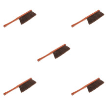 5Pcs Wooden Hand Broom Fireplace Brush Brown Duster Cleaning Tool