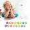 50Pièces Balles Caoutchouc Multicolores Jouets Educatifs 3