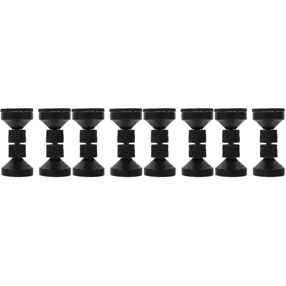 4Sets Black Bed Frame Stabilizer Adjustable Threaded Headboard Stopper 3703108497808