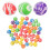 50Pièces Balles Caoutchouc Multicolores Jouets Educatifs 7
