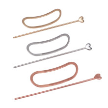3Pcs Assorted Color Metal Hairpin Set Durable Hair Clasp for Women