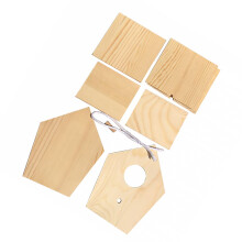 2Stk Holz Papageien Nistkasten Bunt Aus Robustem Material Für Vögel