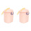 2Stk Reise Milchpulverbox Pink Mit 4