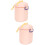 2Stk Reise Milchpulverbox Pink Mit 8