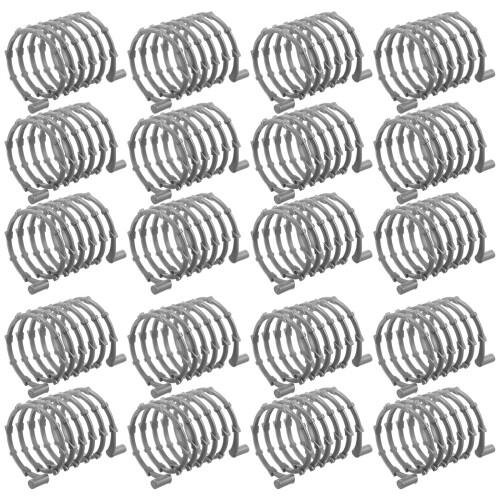 20Pcs Durable Plastic Barbed Wire Fence Accessory for Micro Landscape