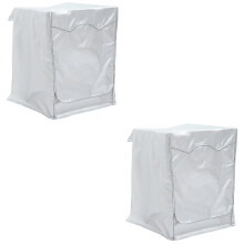 2Pcs Washer and Dryer Cover Silver Easy Installation Laundry Protector