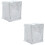 2Pcs Washer and Dryer Cover Silver Easy Installation Laundry Protector 1