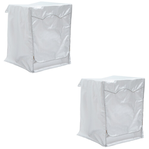 2Pcs Washer and Dryer Cover Silver Easy Installation Laundry Protector