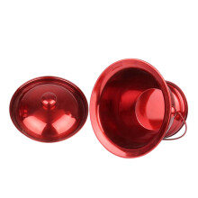 1Stk Premium Spucknapf in Retro Rot Für Kinder Und Senioren
