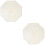 2Pcs White Rainproof Polyester Canopy Replacement for Patio Umbrella 1