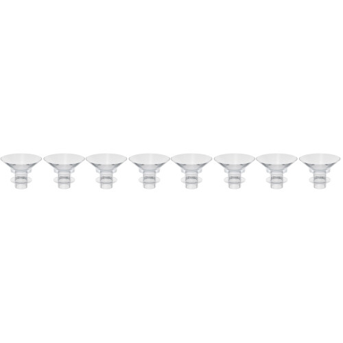 8Pcs Clear Breast Pump Flange Inserts Soft Silicone for Wearable Use