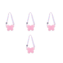 4Pcs Adorable Pink Silicone Butterfly Coin Purses for Little Girls
