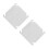 2Pièces Plaques De Prises Acier Inoxydable Argent Sécurisé 4