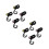 8Pièces Crochets De Suspension Poussette ABS Rouge Multi-Usage 1
