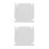 2Pièces Plaques De Prises Acier Inoxydable Argent Sécurisé 9