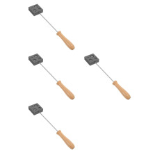 4Pcs Reusable Black Graphite Mold for DIY Glass Blowing and Casting