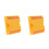 2Pcs Yellow Plastic Reflective Road Markers Enhanced Visibility Safety 1