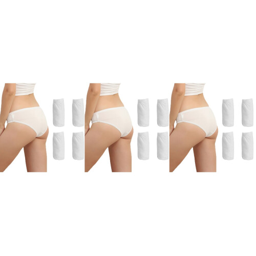 12Pièces Culottes Jetables Maternité Coton Et Douce