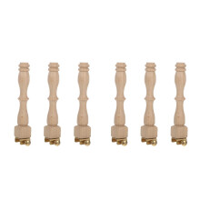 6Pcs Durable Beige Embroidery Leg Stand for Handcraft and Needlework