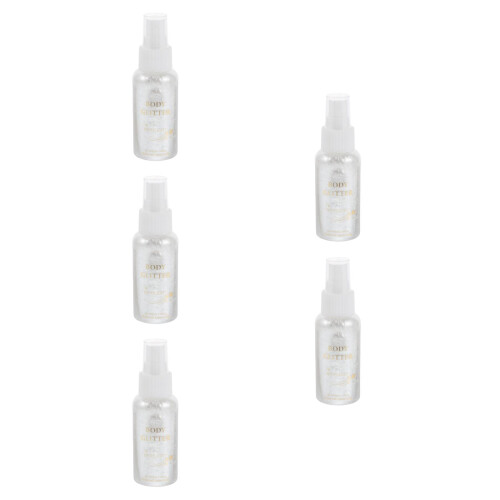 5Pcs Silver Glitter Spray Party Shine
